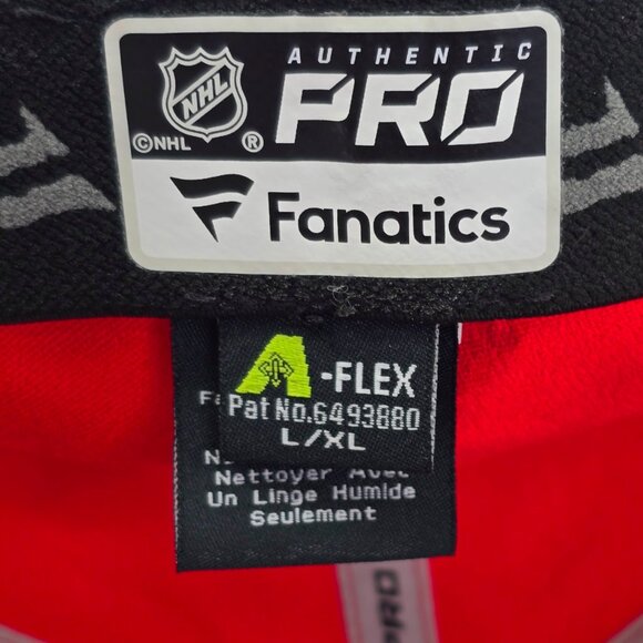 Chicago Blackhawks Hat Red Fitted Cap NHL‎ Authentic PRO by Fanatics Size L/XL - Picture 5 of 6